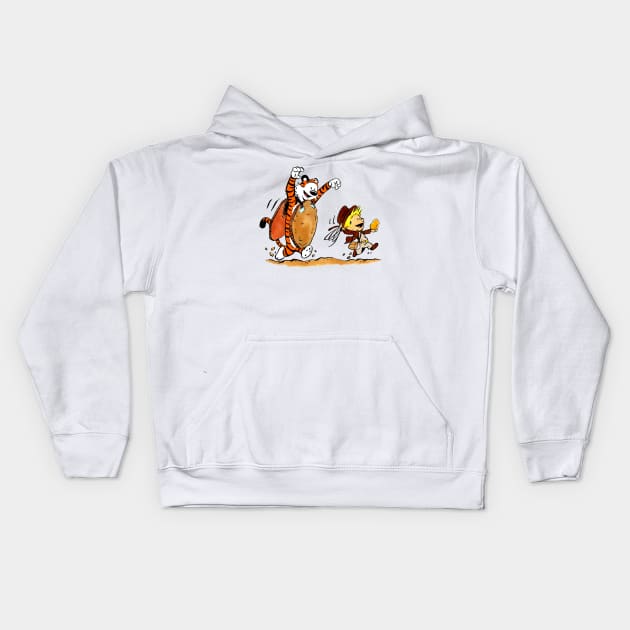 Indiana Buddies Kids Hoodie by SketchbooksTees